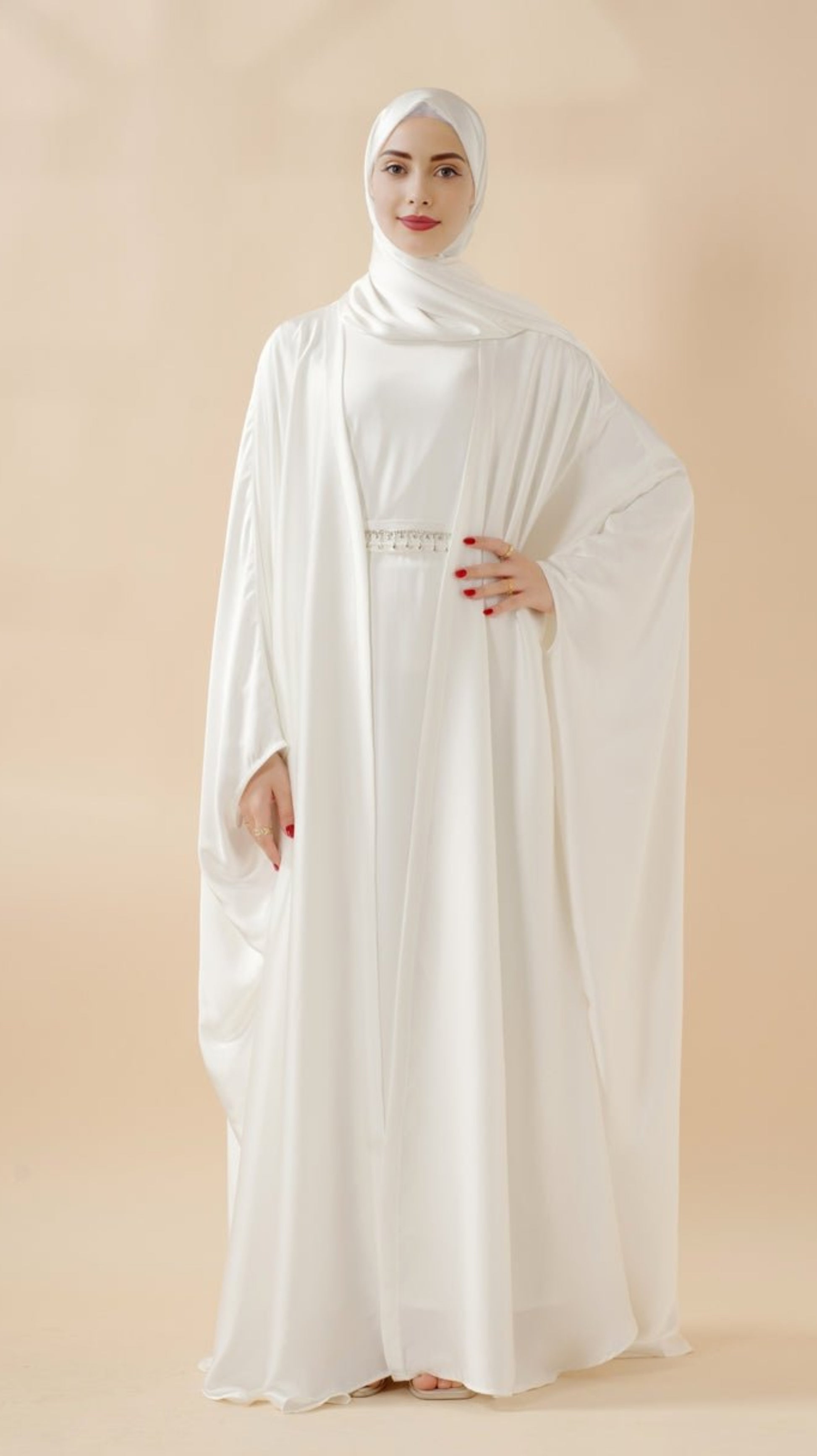 5-piece-set-butterfly-abaya-with-niqab-loose-full-cover-satin-abaya-moa019-405983