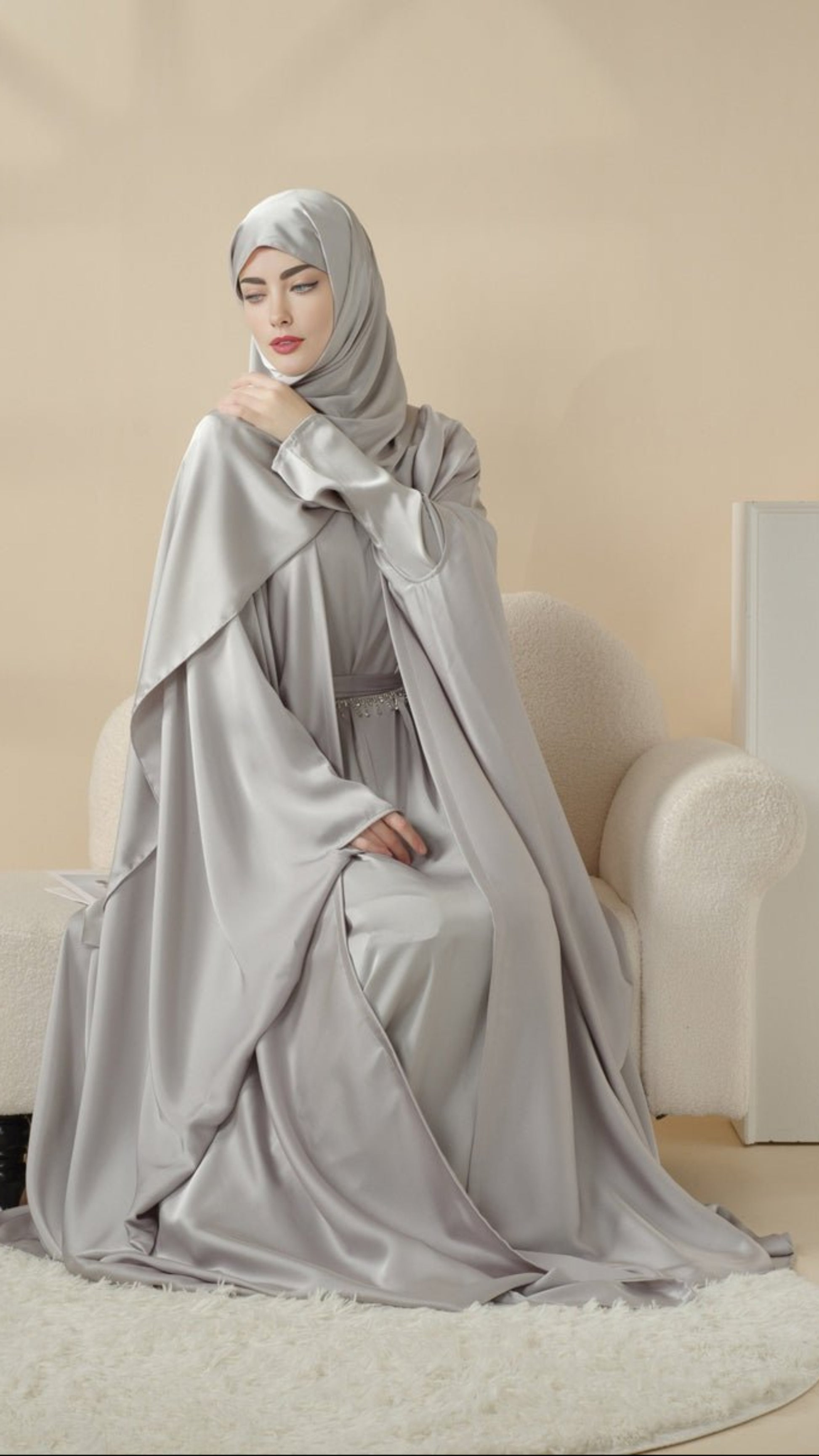 5-piece-set-butterfly-abaya-with-niqab-loose-full-cover-satin-abaya-moa019-405983