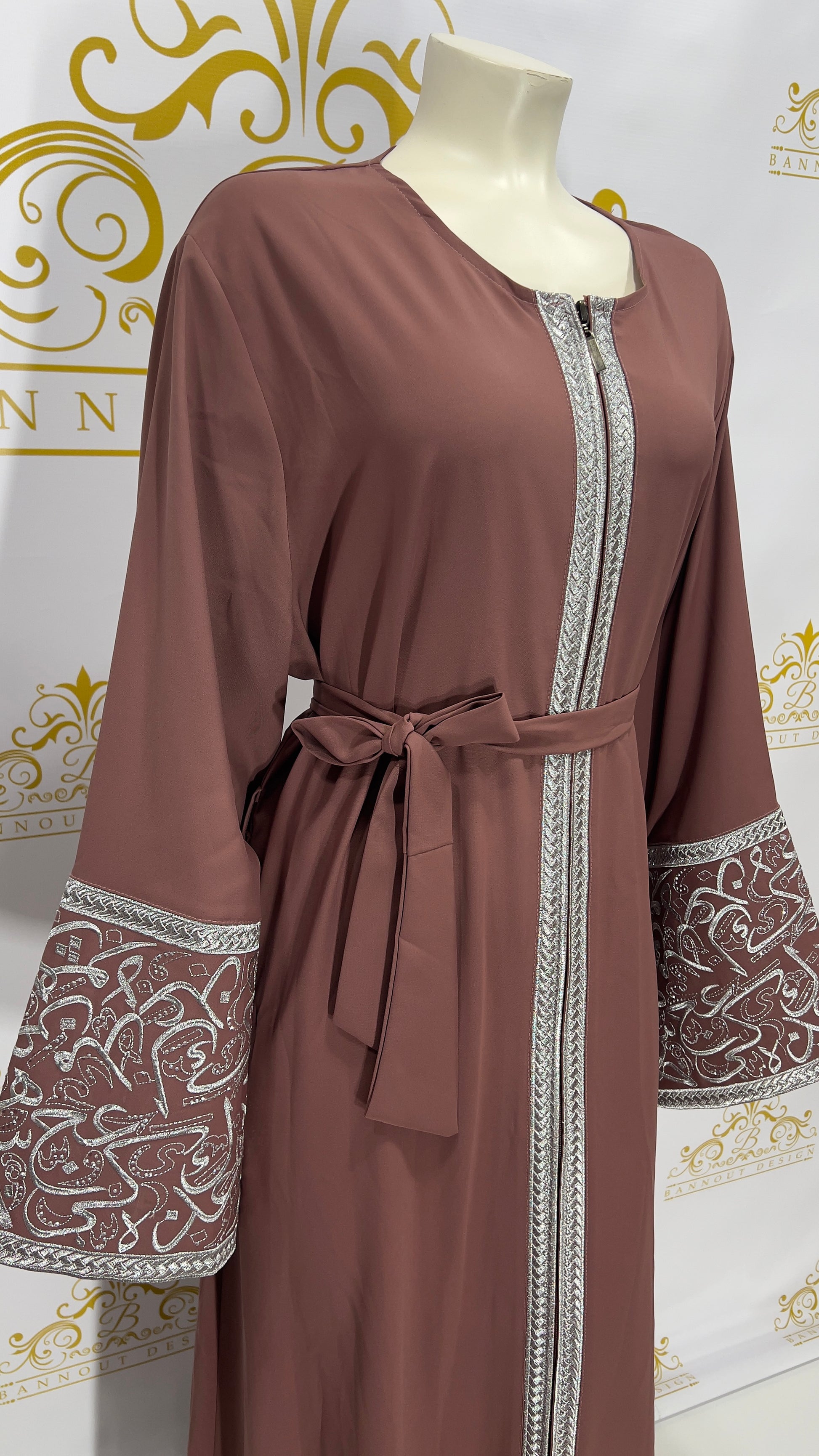 Arabic Embroidery Letters Open Abaya Bisht women's abaya modest fashion
Islamic clothing abaya dress 