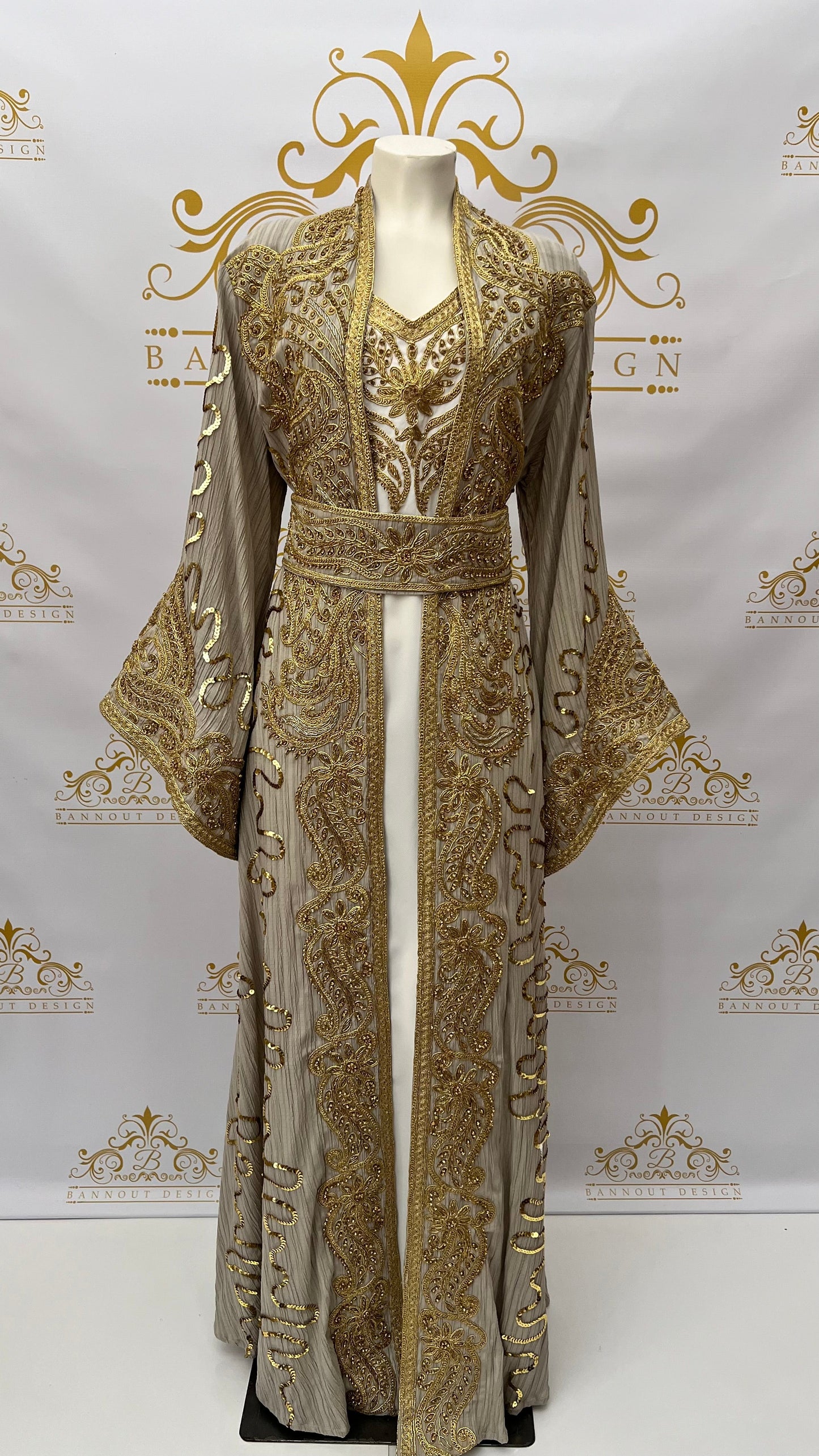 Fancy_Kaftan_Caftan_Abaya_Women_Dress_Party_Occasional_Embroidery_Beads_BEIGE