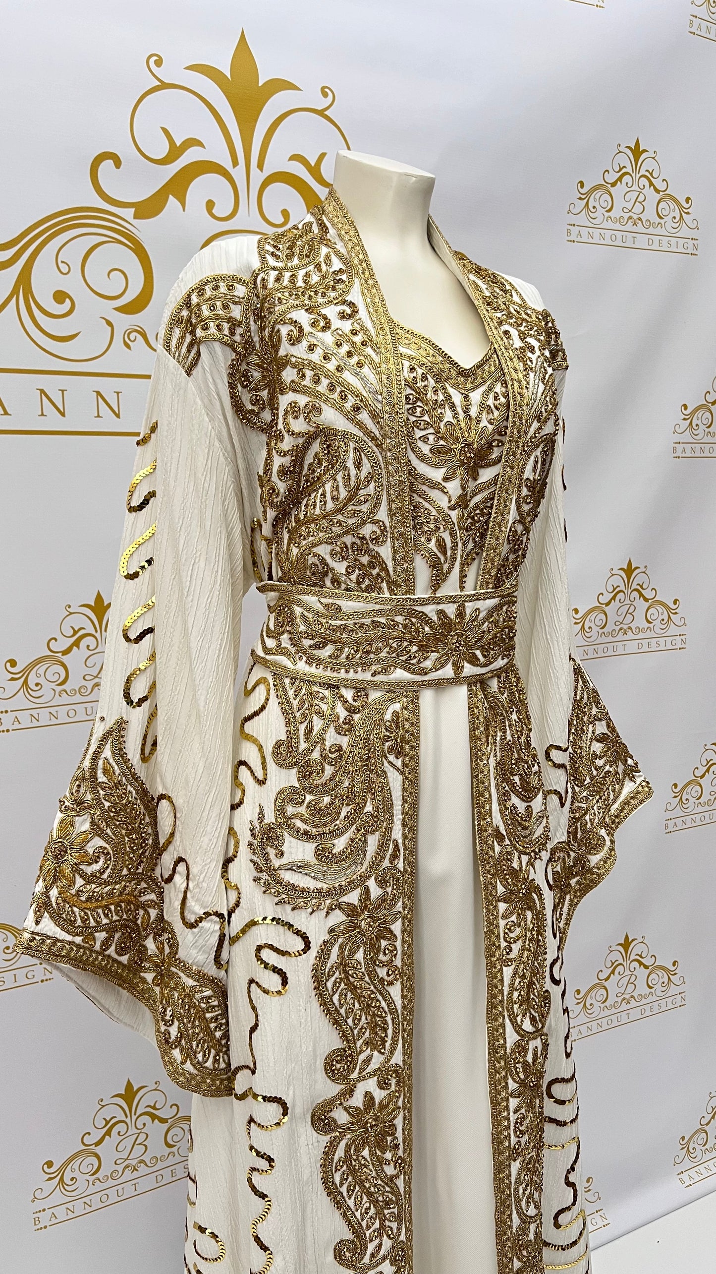 Fancy_Kaftan_Caftan_Abaya_Women_Dress_Party_Occasional_Embroidery_Beads_WHITE