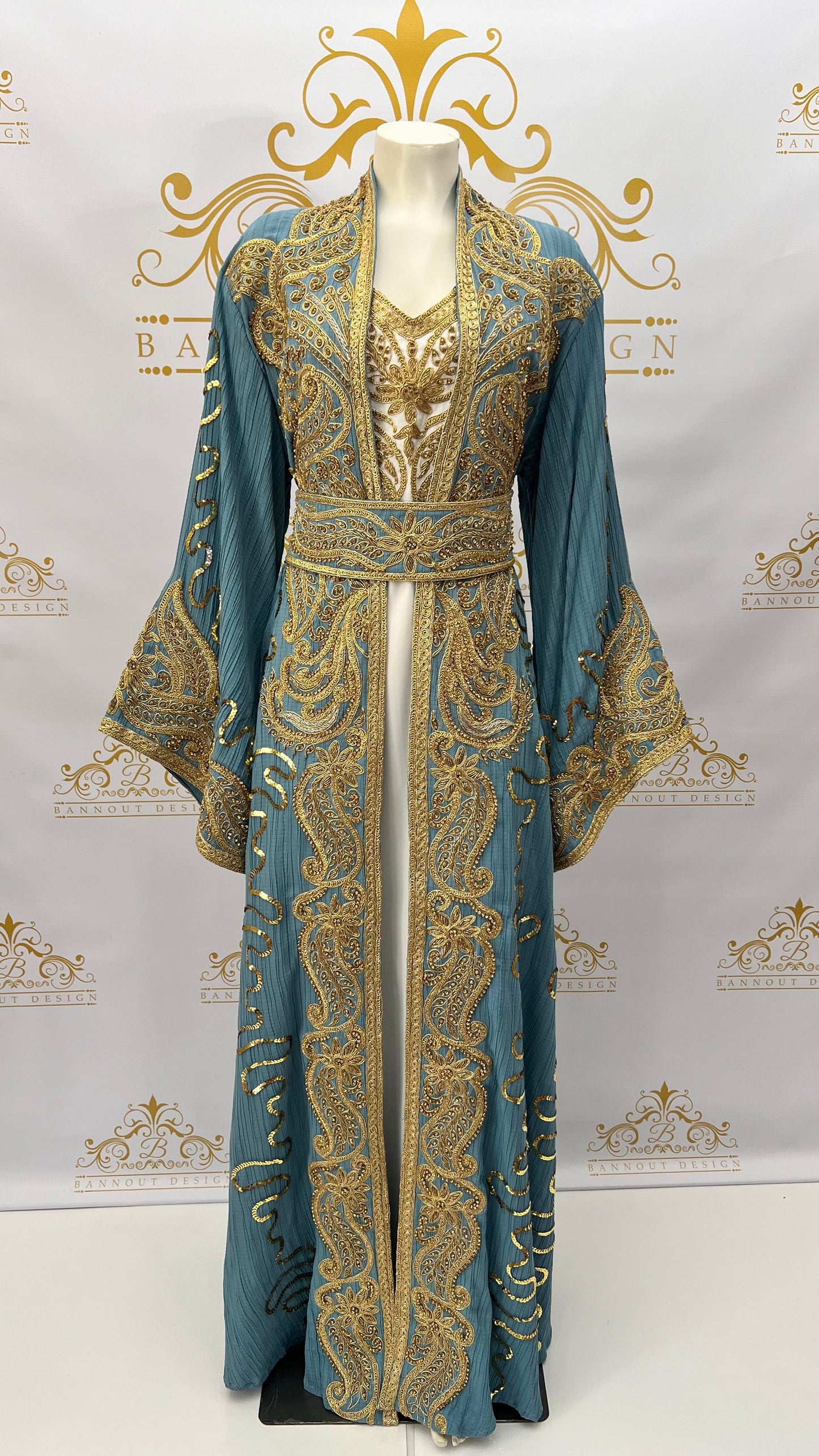 Fancy_Kaftan_Caftan_Abaya_Women_Dress_Party_Occasional_Embroidery_Beads_light_blue_2