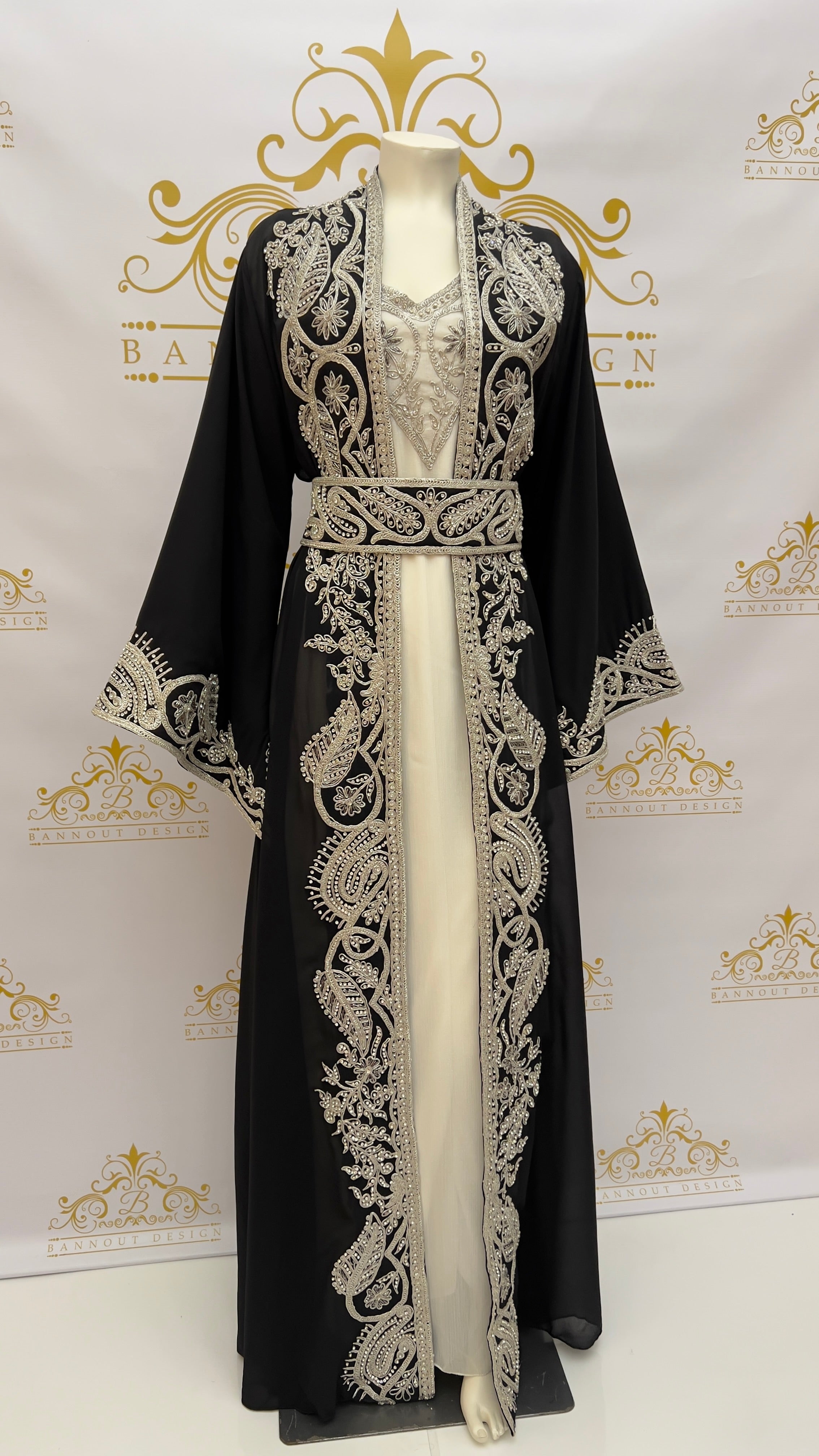 Fancy kaftan abaya cheap