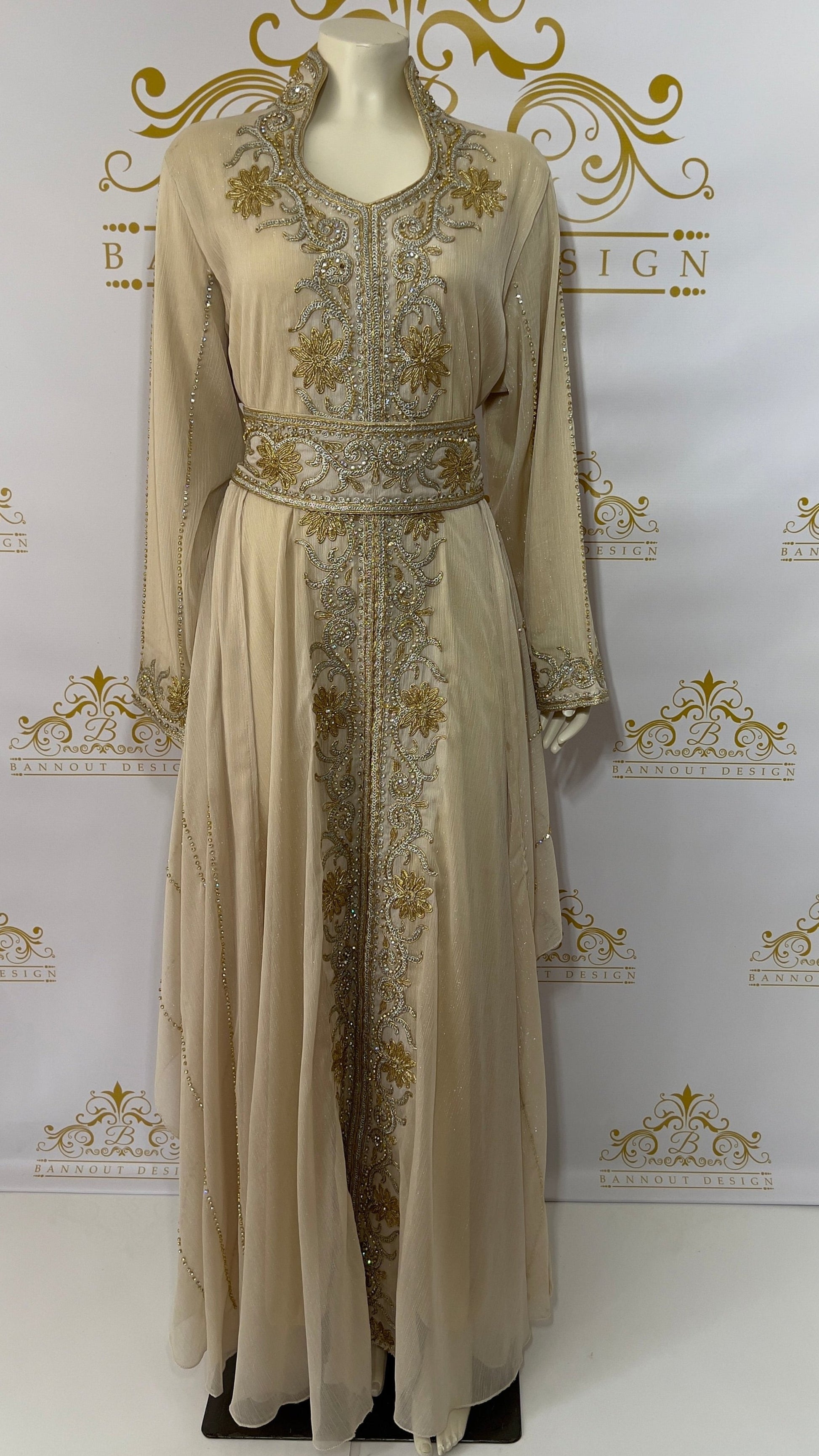 Layer_Kaftan_Dress_Fancy_Light_beige_Maxi_Long_Sleeve_2