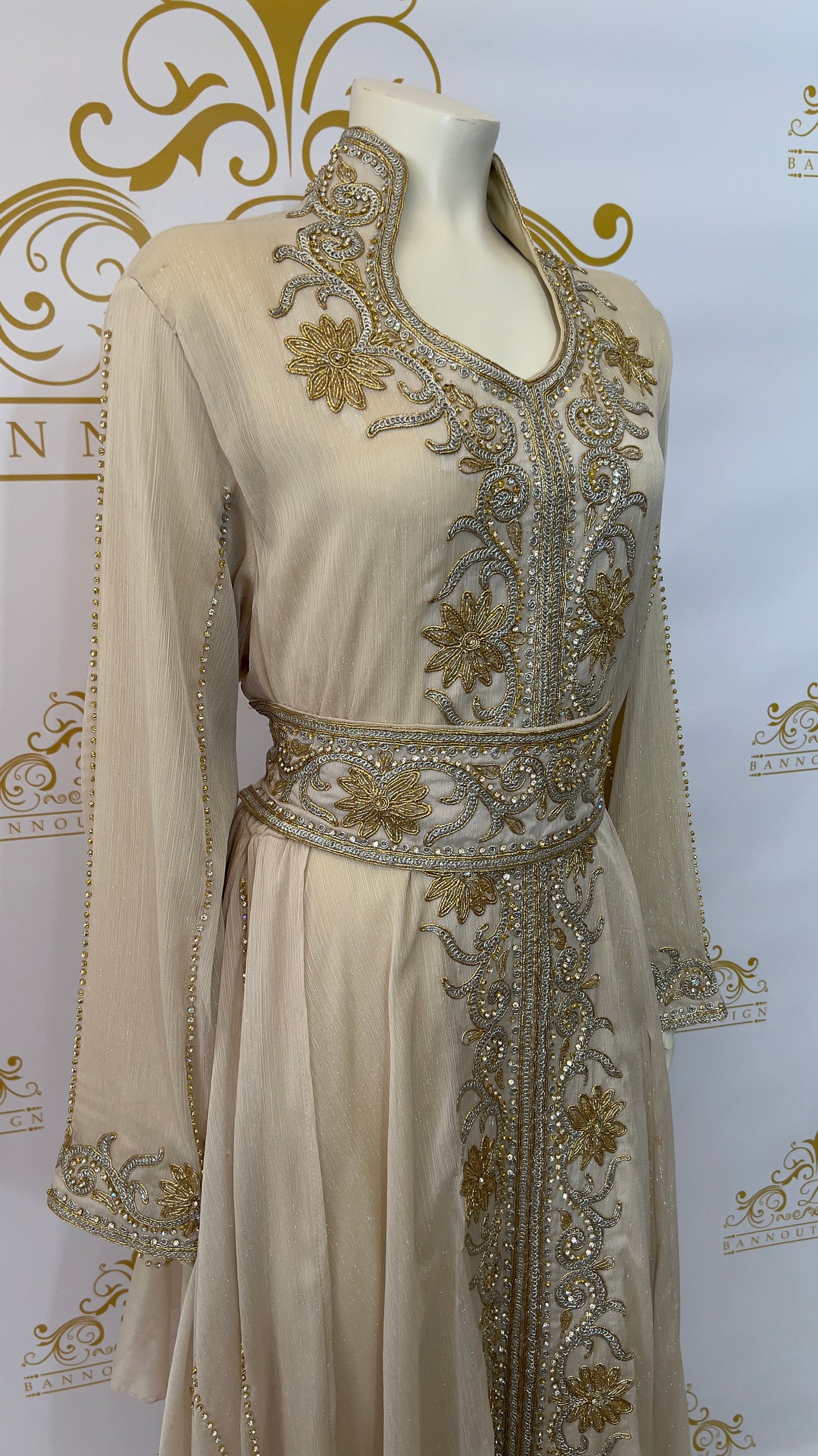 Layer_Kaftan_Dress_Fancy_Light_beige_Maxi_Long_Sleeve_2