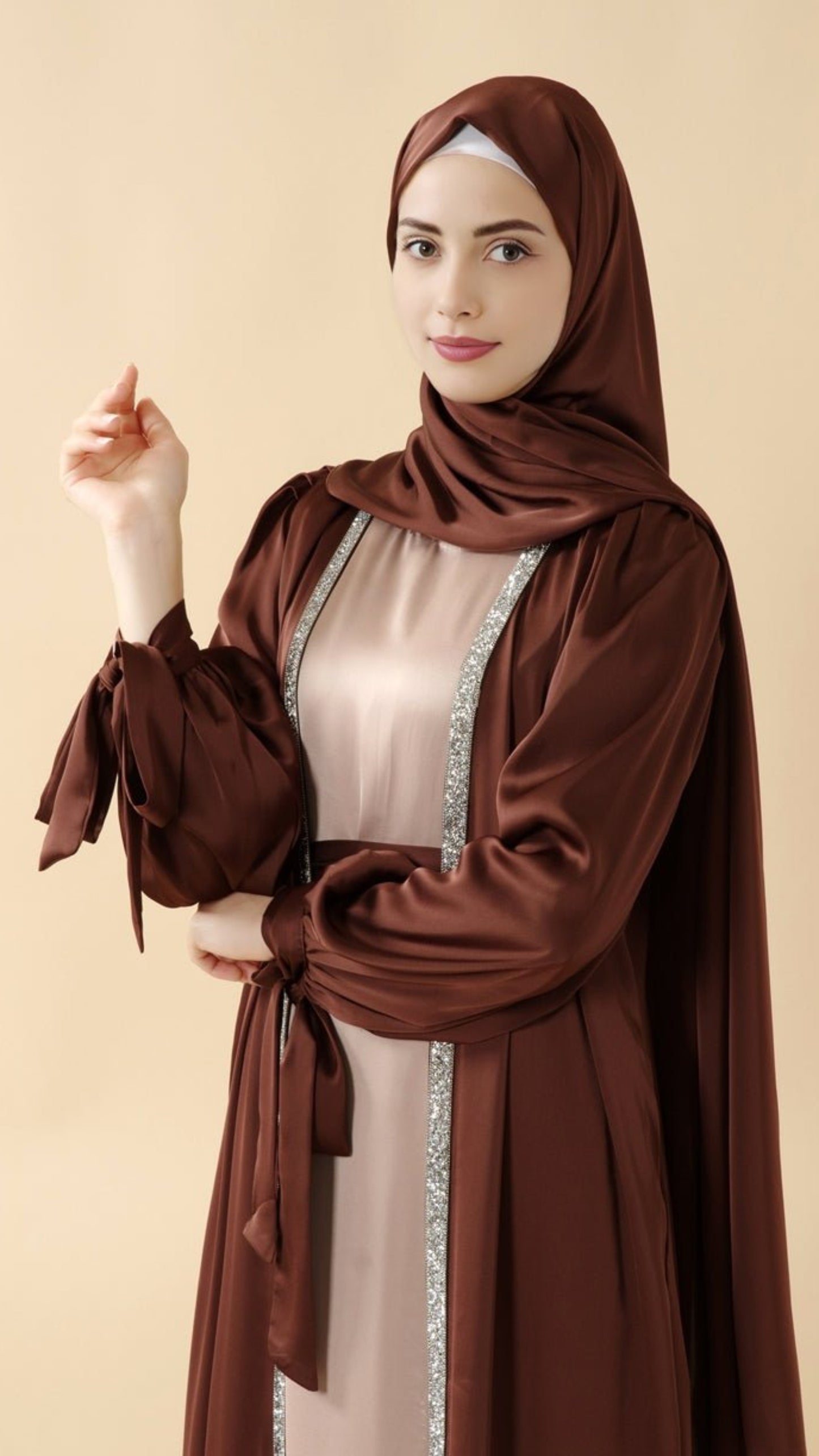 bow-tie-sleeve-abaya-set-with-long-sleeve-inner-dress-moa026-2181573