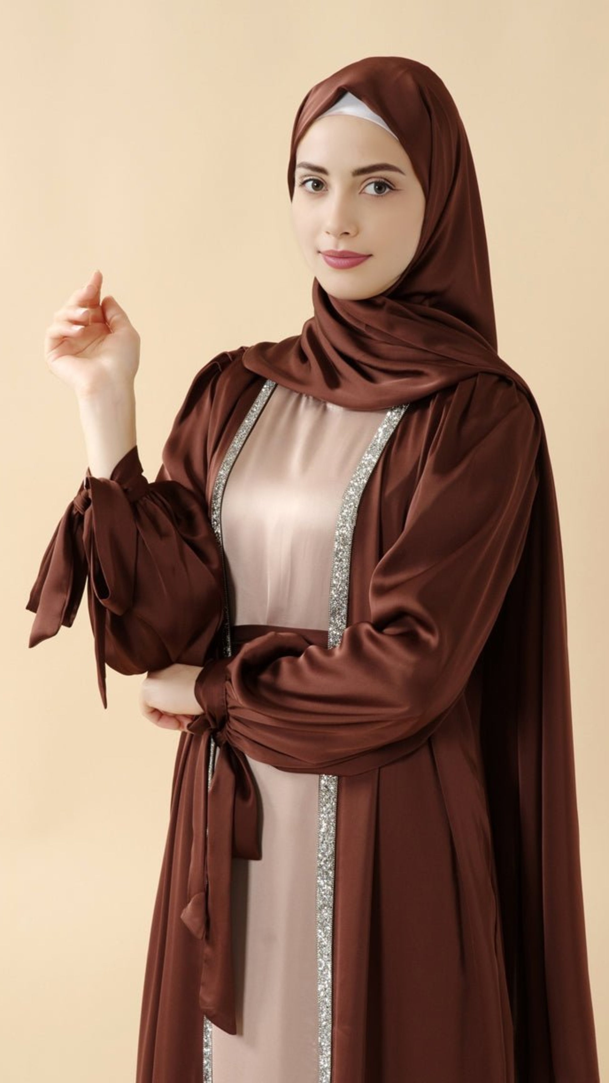 bow-tie-sleeve-abaya-set-with-long-sleeve-inner-dress-moa026-2181573
