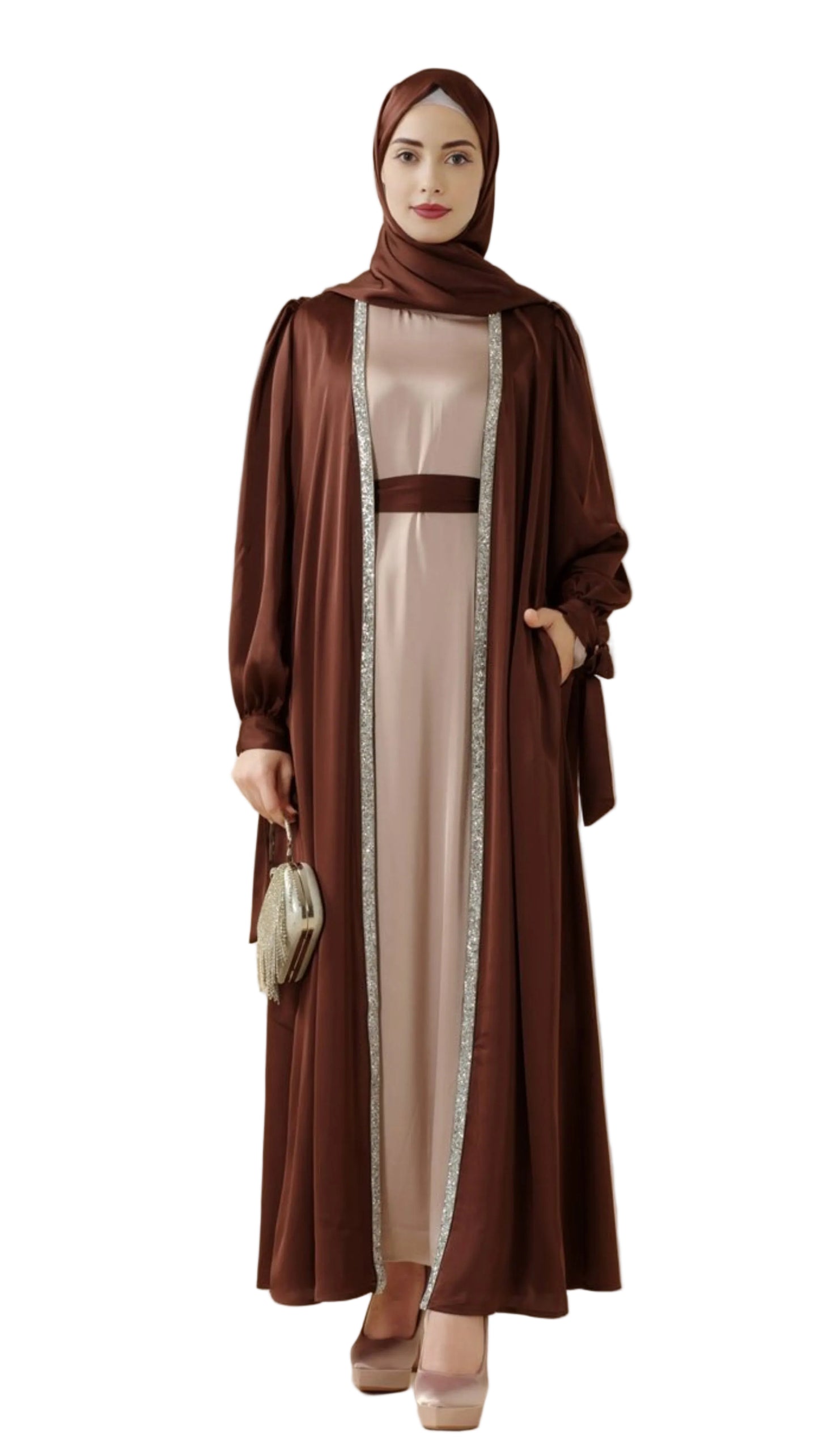bow-tie-sleeve-abaya-set-with-long-sleeve-inner-dress-moa026-2181573
