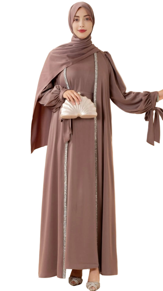 bow-tie-sleeve-abaya-set-with-long-sleeve-inner-dress-moa026-2181573