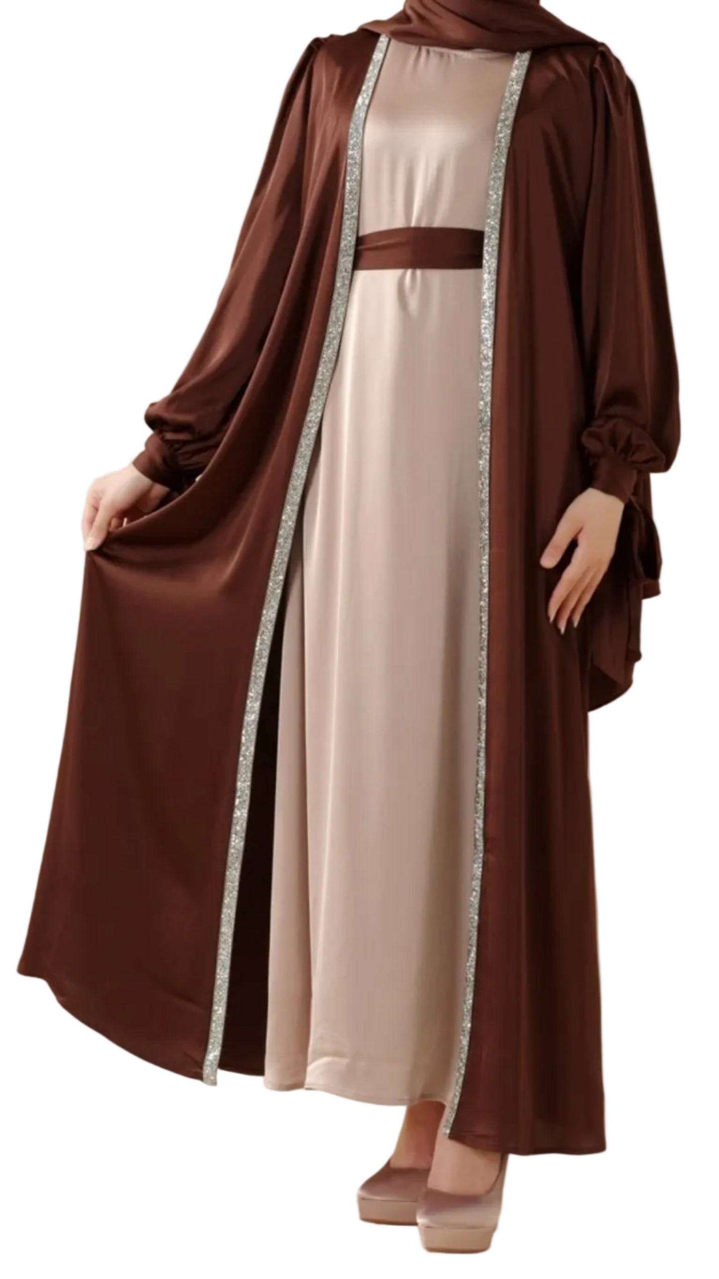 bow-tie-sleeve-abaya-set-with-long-sleeve-inner-dress-moa026-2181573