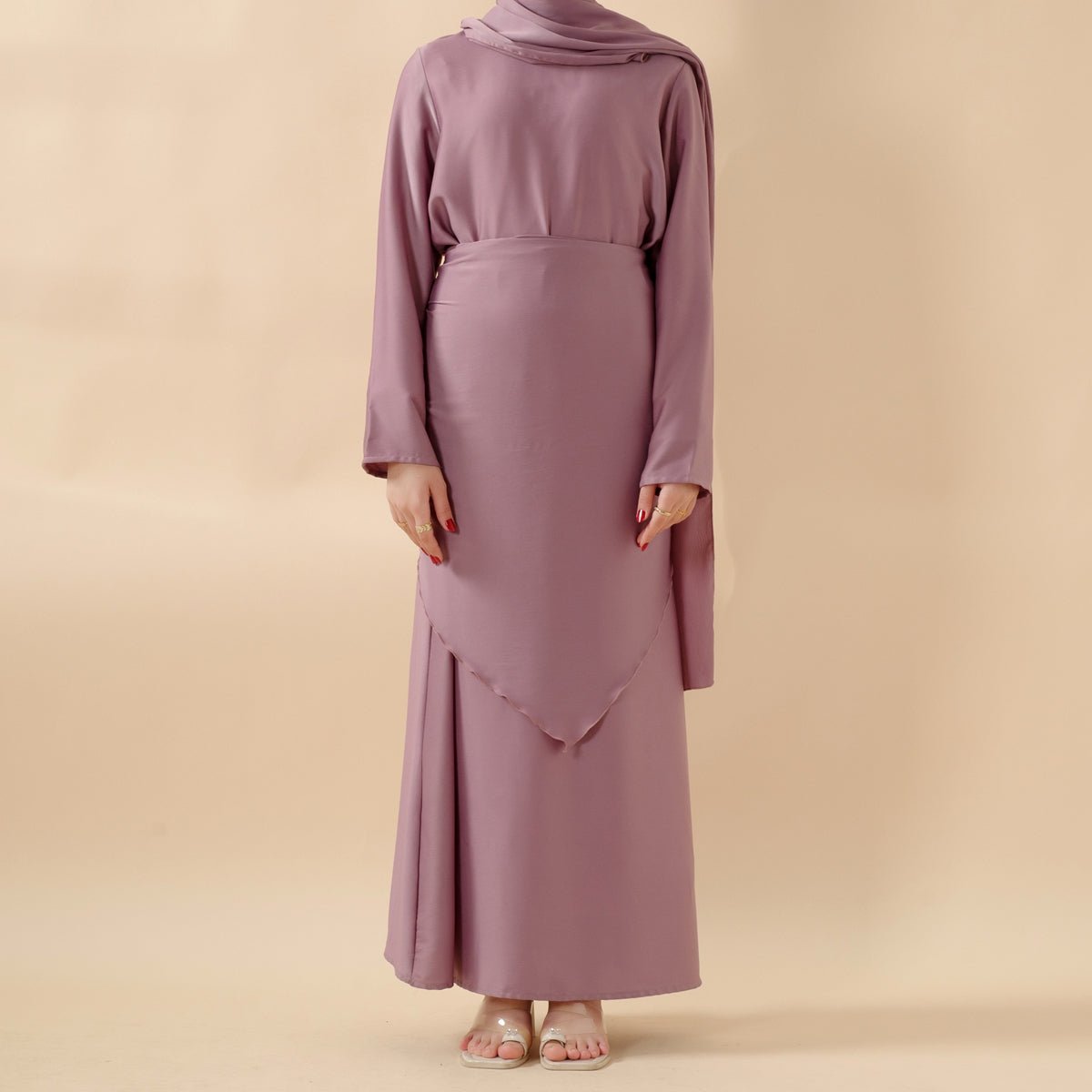 crepe-satin-ruffle-sleeve-abaya-5-piece-set-moa033-241806